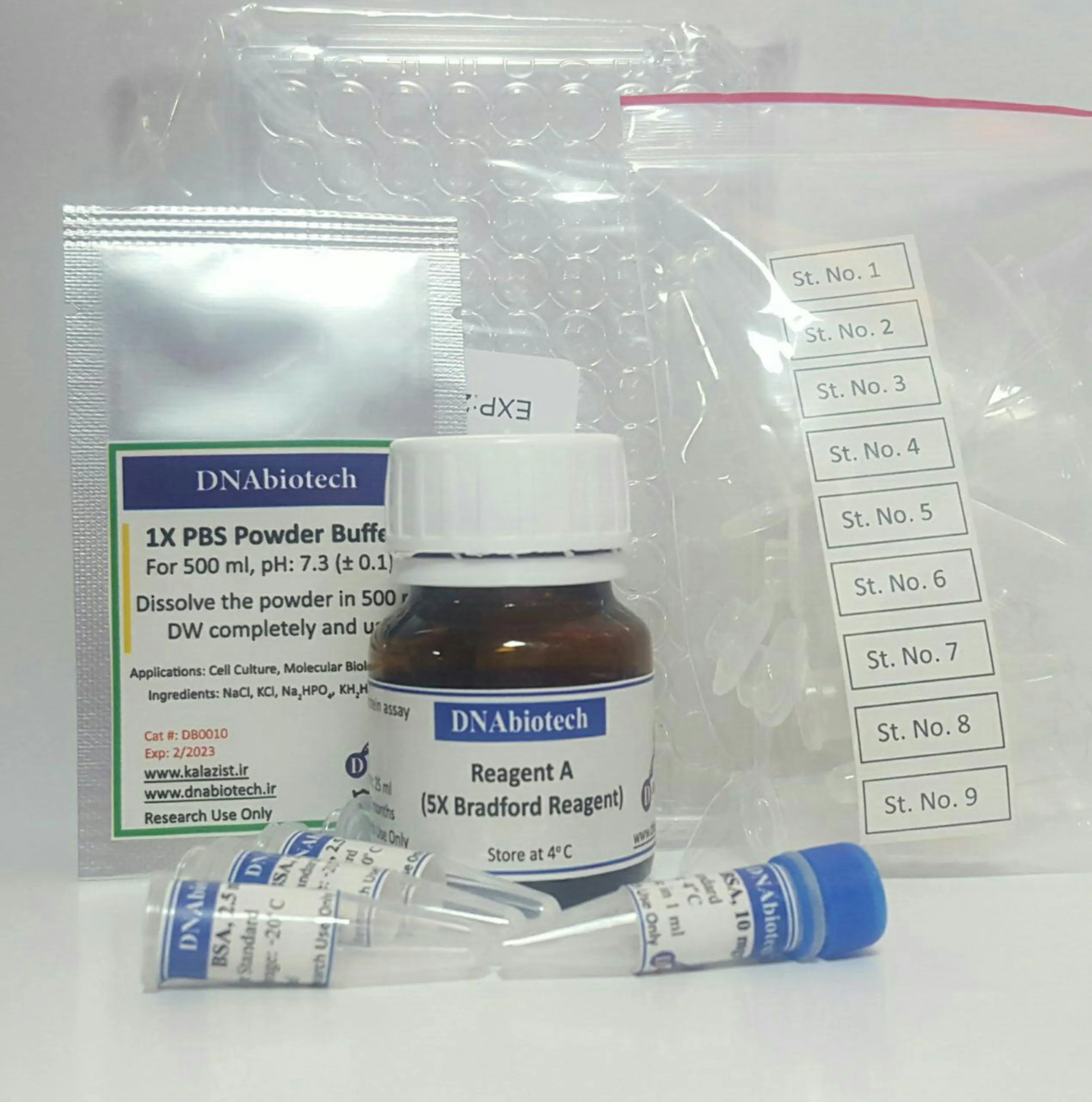 کیت سنجش پروتئین برادفورد کالا زیست Bradford Protein Assay Kit 